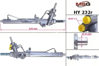 Рулевая рейка c ГУР восстановленная KIA Rio III 2011-, Hyundai Solaris 2010-, Hy (MSG). Артикул HY232R