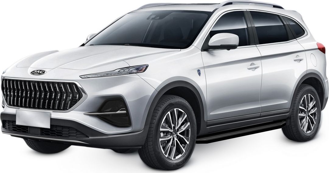 Пороги алюминиевые Rival "Premium-Black" для JAC S7 2020-2026. Артикул A180ALB.9202.1