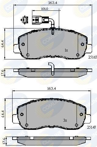 Тормозные колодки Comline Comline. Артикул CBP12106