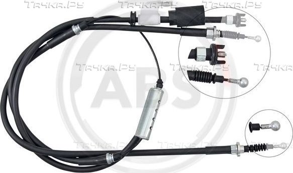Трос ручника (тросик ручного тормоза) ABS. Артикул K10014
