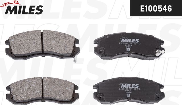 Тормозные колодки Miles (Semi-Metallic). Артикул E100546