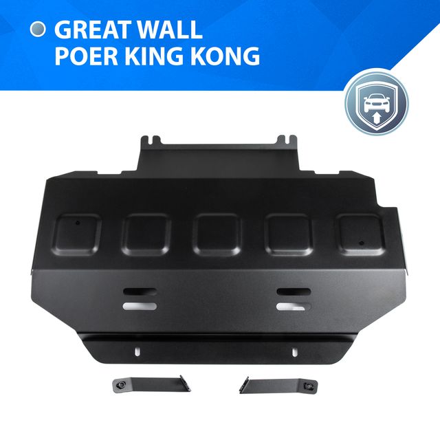Защита стальная Rival для радиатора Great Wall Poer King Kong МКПП 4WD 2023-2026. Артикул 111.2026.1