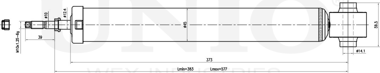 Амортизатор подвески (Unio). Артикул SAB-10680