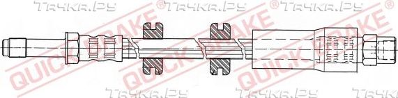 Тормозной шланг Quick Brake задний правый/левый внешний для Mercedes-Benz Sprinter 904 2000-2006. Артикул 32.406