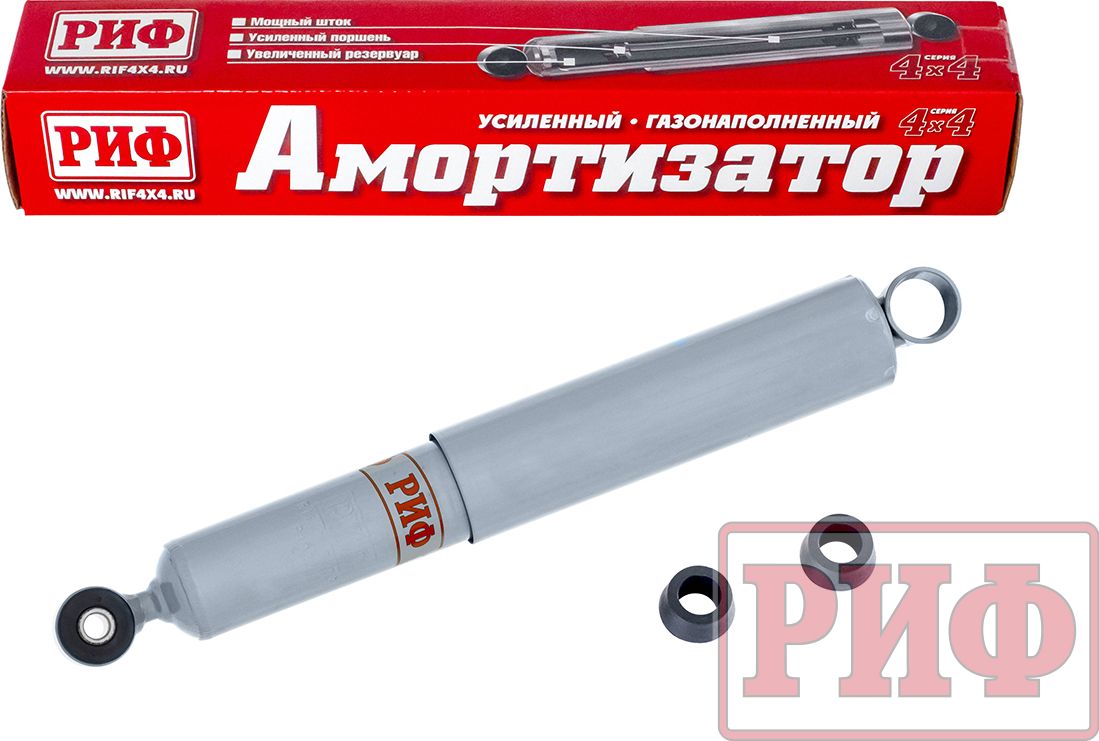 Амортизатор РИФ газовый задний для Mitsubishi L200 1996-2005. Лифт 50 мм. Артикул SAG276