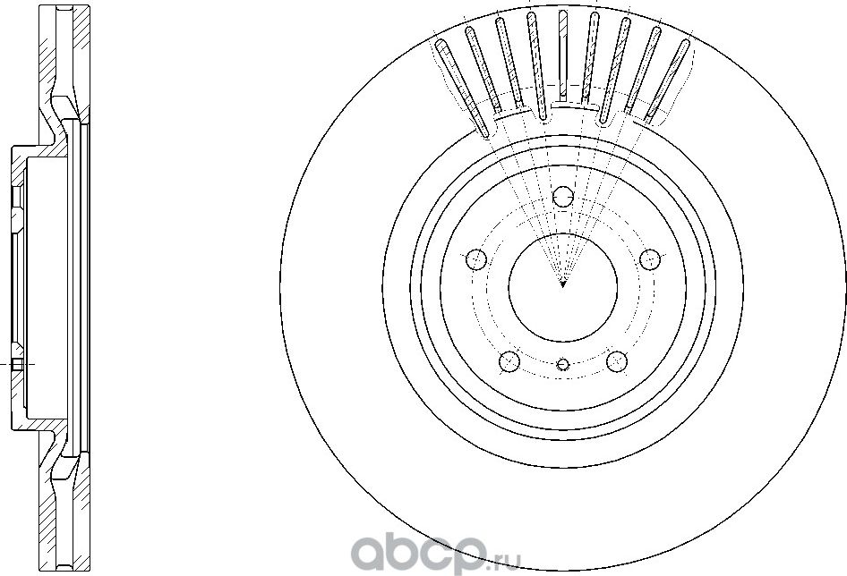 ДИСК ТОРМОЗНОЙ ВЕНТИЛИРУЕМЫЙ G-BRAKE GR-21011. Артикул GR21011