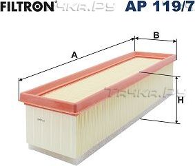 Воздушный фильтр Filtron. Артикул AP 119/7