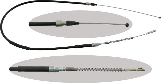 Трос ручника (тросик ручного тормоза) Febi Bilstein задний правый/левый для Mercedes-Benz T1 1981-1995. Артикул 10592