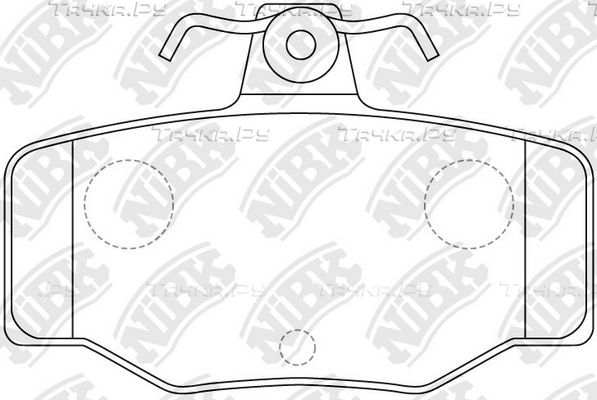 Тормозные колодки NiBK. Артикул PN2214