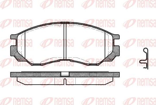 Тормозные колодки Remsa. Артикул 0583.00