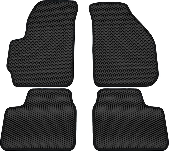Коврики Rezkon EVA для салона Daewoo Matiz 1998-2015 Черный кант. Артикул 9014010101