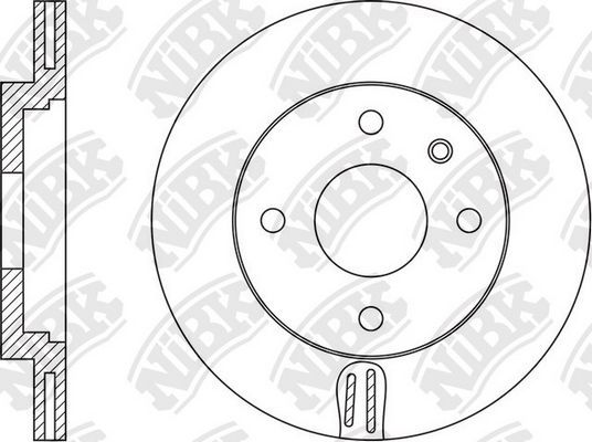 Тормозной диск NiBK. Артикул RN1560