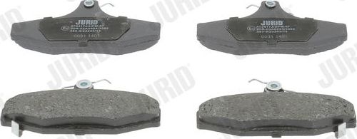 Тормозные колодки Jurid. Артикул 572417J