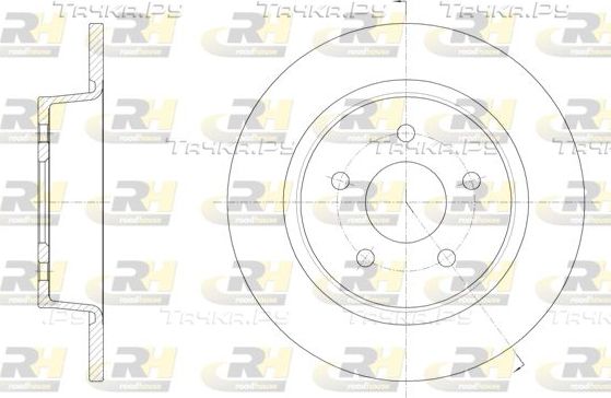 Тормозной диск RoadHouse задний для Ford Transit Connect II 2013-2026. Артикул 61459.00