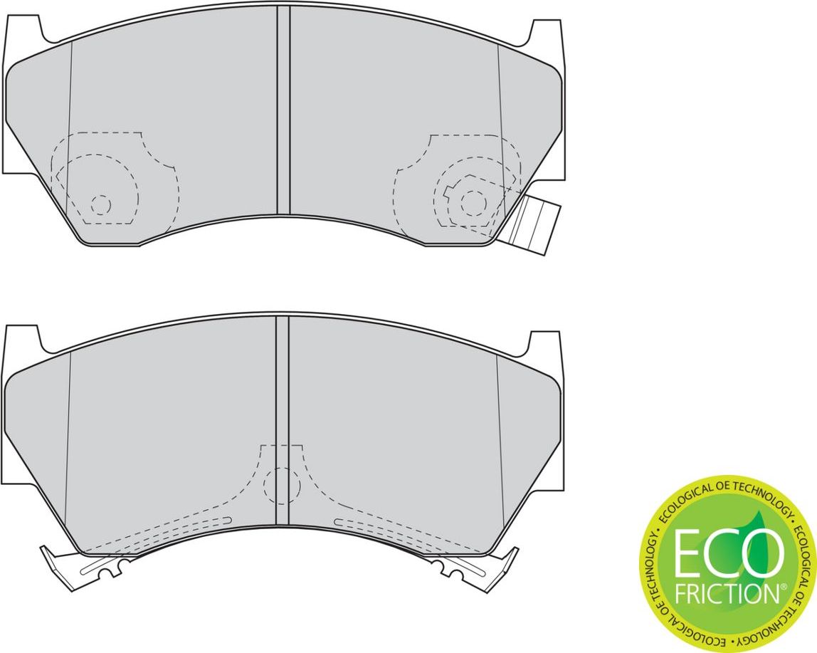 Тормозные колодки Ferodo Premier Eco Friction. Артикул FDB1103