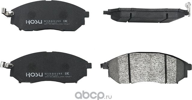 Колодки тормозные перед NISSAN MURANO Z50/Z51 PATHFINDER R51 (Hosu). Артикул HSBR0195