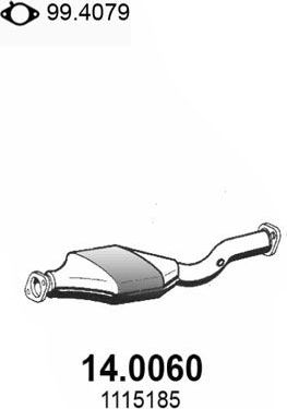 Катализатор Asso передний для Ford Mondeo III 2000-2007. Артикул 14.0060