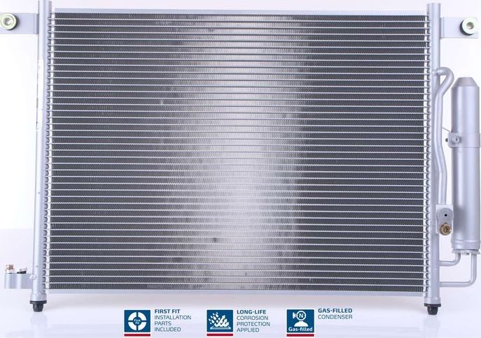 Радиатор кондиционера (конденсатор) Nissens (алюминий). Артикул 94641