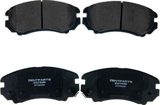 Тормозные колодки Zentparts. Артикул Z07595