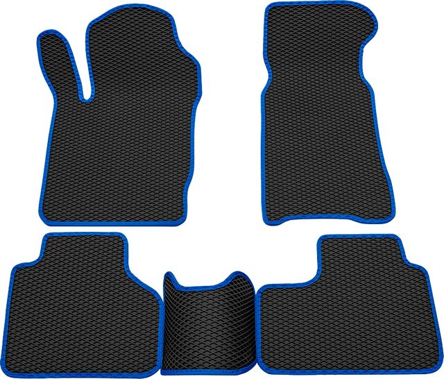 Коврики Rezkon EVA для салона Chevrolet Niva (2123) I 2002-2009 Синий кант. Артикул 9039040103