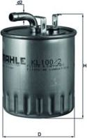 Топливный фильтр Mahle-Knecht. Артикул KL 100/2