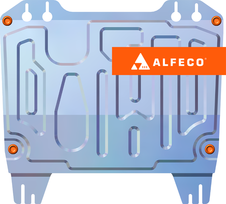 Защита алюминиевая Alfeco для картера и КПП Nissan Serena C26 2010-2016 2WD/4WD. Артикул ALF.15.480al