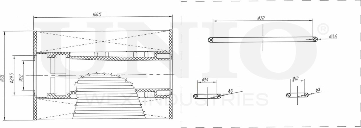 Фильтр масляный (Unio). Артикул FLT-20011