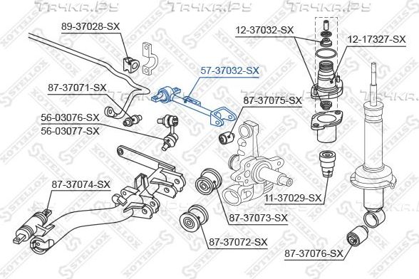 Рычаг задней подвески Stellox. Артикул 57-37032-SX