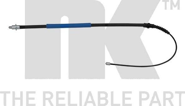 Трос ручника (тросик ручного тормоза) NK левый для Peugeot 607 I 2000-2005. Артикул 903786