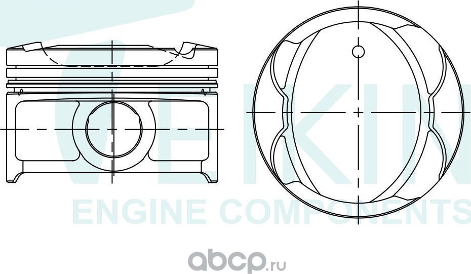 46677STD ПОРШНИ(К-Т3ШТ)STD 1KRFE04-71/1/1/1,5D=18 (Teikin). Артикул 46677STD