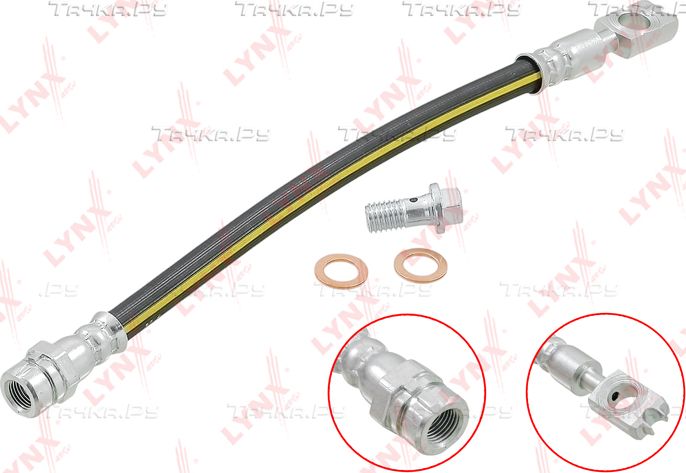 Тормозной шланг LYNXauto задний для Volkswagen Passat CC I 2008-2011. Артикул BL-3194