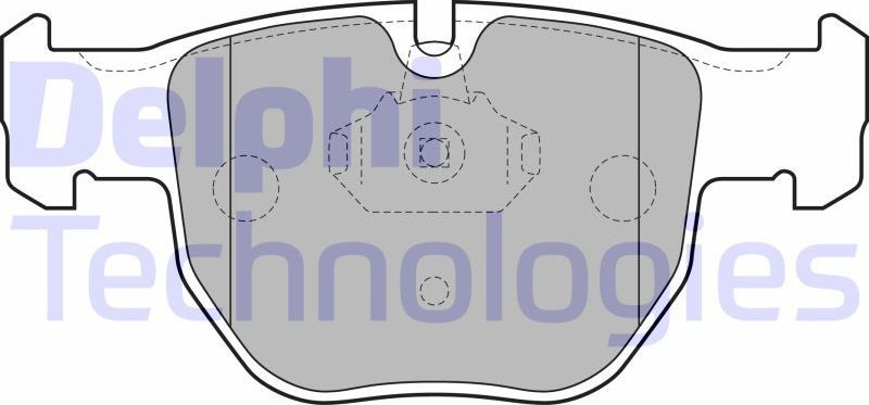 Тормозные колодки Delphi (Low-Metallic). Артикул LP1863