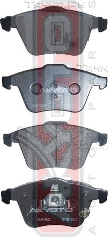 Тормозные колодки Akyoto Packing AKYOTO передние для Mazda 6 I (GG) 2002-2007. Артикул AKD-5802