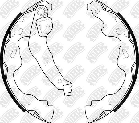 Тормозные колодки NiBK. Артикул FN2386