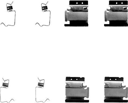 Комплектующие, колодки дискового тормоза Hella. Артикул 8DZ 355 202-661