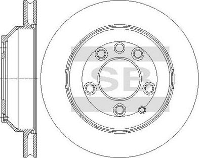 Тормозной диск Sangsin Hi-Q. Артикул SD5450