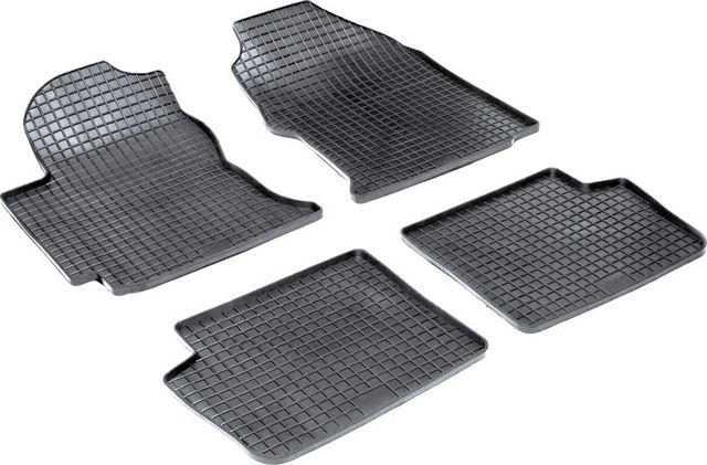 Коврики резиновые Seintex с узором сетка для салона Toyota Corolla E120 2001-2007. Артикул 00233