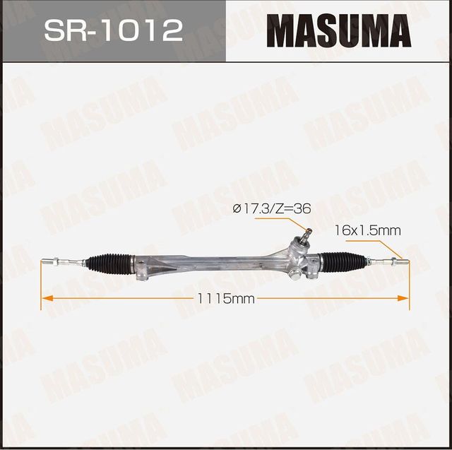 Рейка рулевая , 4, 31, 33 правый руль (Masuma). Артикул SR1012