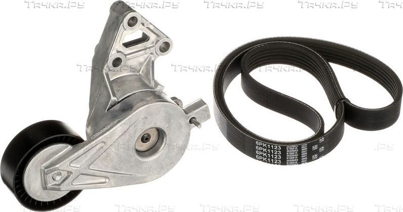 Приводной ремень поликлиновой с роликами (комплект) Gates Micro-V® Kit для SEAT Toledo II 2000-2006. Артикул K036PK1123