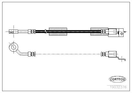 Тормозной шланг Corteco. Артикул 19032376