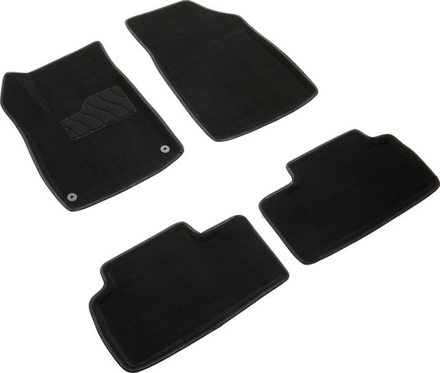 Коврики Seintex 3D ворсовые для салона GAC GS3 2024-2026 ЧЕРНЫЕ. Артикул 316658