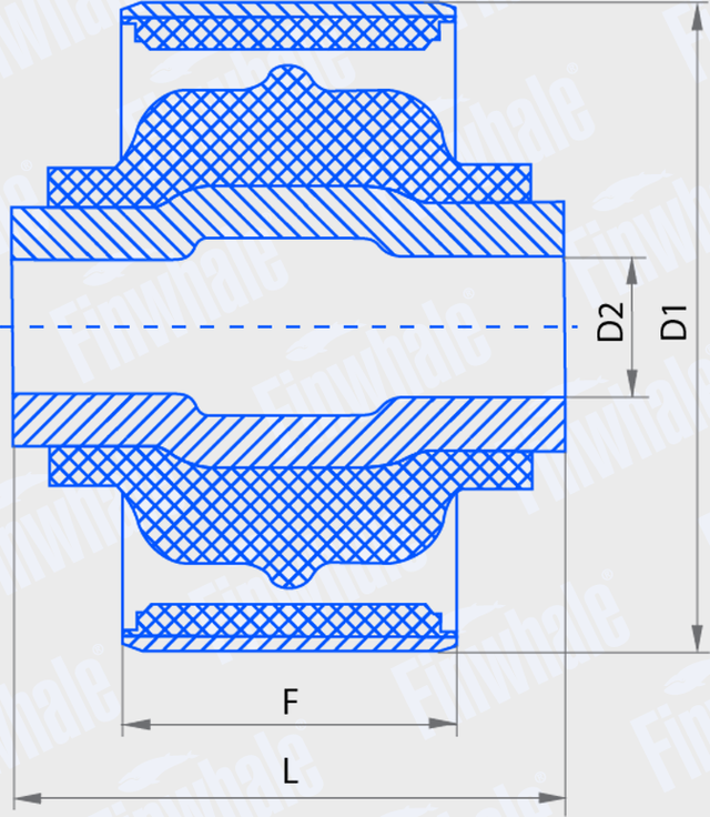 Сайлентблок переднего рычага подвески Finwhale. Артикул SB812