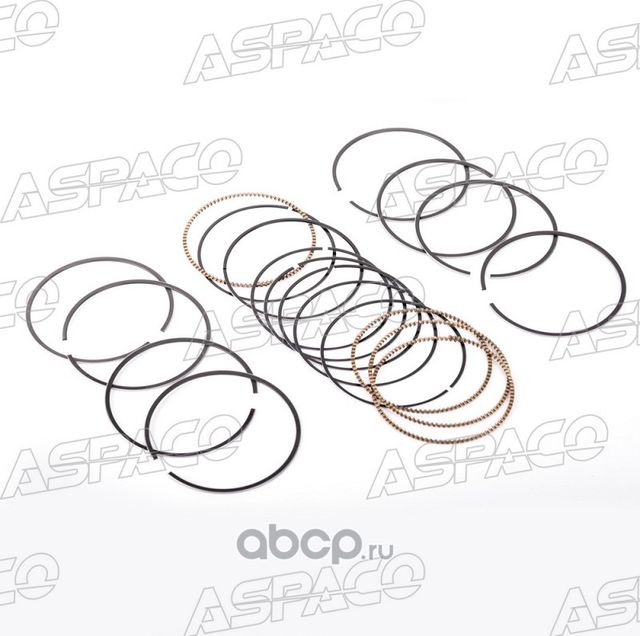 КОЛЬЦА ПОРШНЕВЫЕ КОМПЛЕКТ НА 4 ЦИЛИНДРА HR1 NISSAN 1.6L MICRA K12E 05-10 NOTE E1 (Aspaco). Артикул APEE00