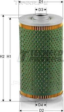 Масляный фильтр  Tecneco Filters для BMW 8 I (E31) 1990-1999. Артикул OL0968