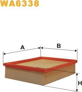 Воздушный фильтр WIX Filters. Артикул WA6338