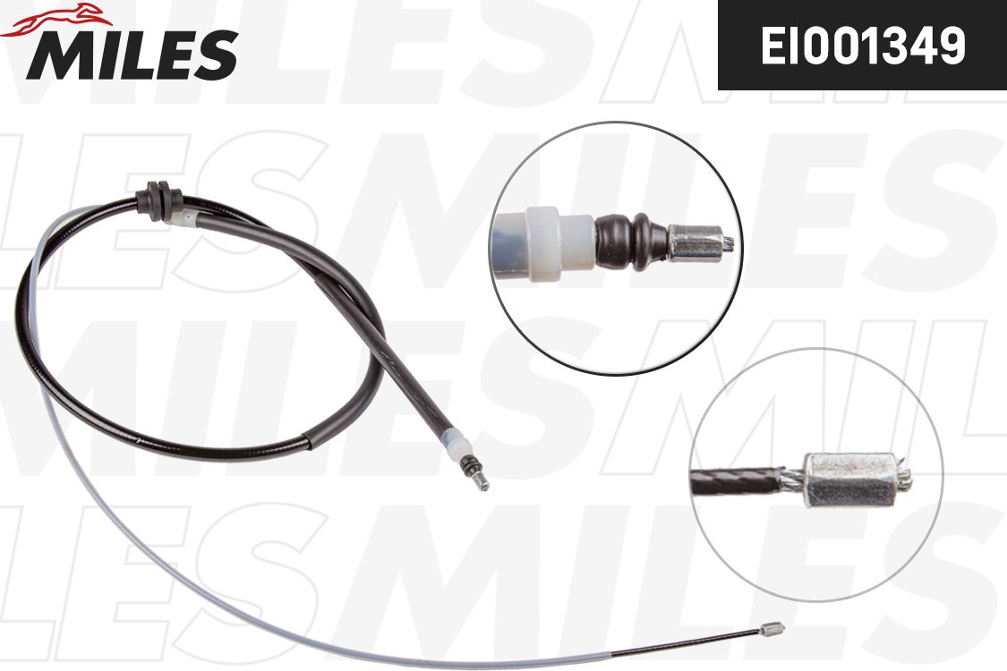 Трос ручника (тросик ручного тормоза) Miles. Артикул EI001349