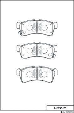 Тормозные колодки MK Kashiyama. Артикул D5220M