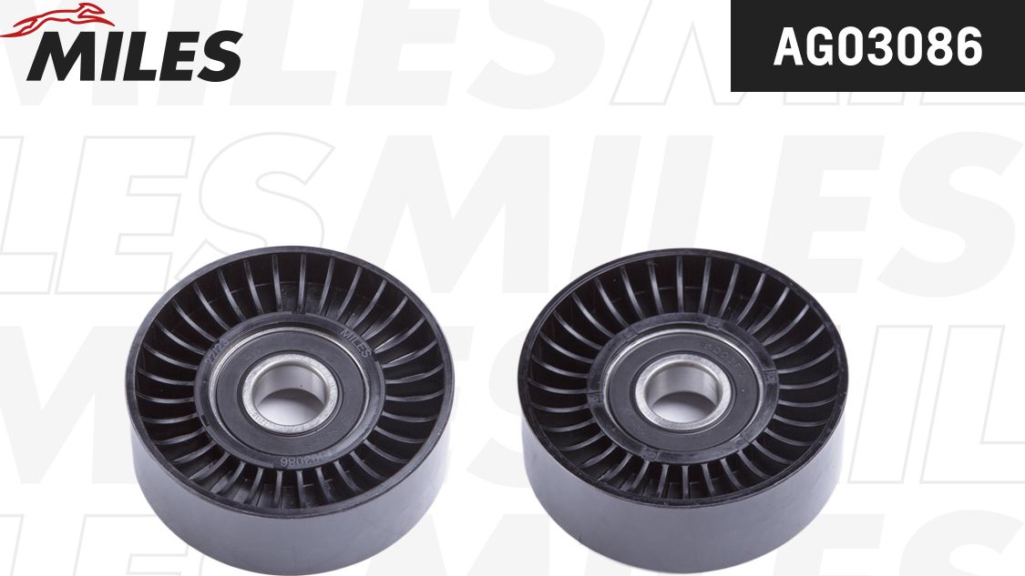 Натяжной ролик (натяжитель) приводного ремня Miles. Артикул AG03086