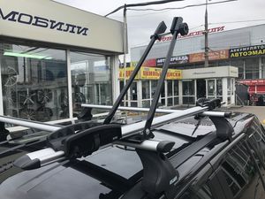 Велосипедное крепление Интер на автомобильный багажник алюминиевое. Артикул 5501