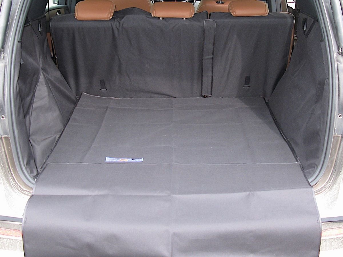 Защитный чехол AUTOSMSTUDIO "Maxi" в багажник автомобиля для Mercedes-Benz GLE W166 03.2015-09.2018, черный. Артикул TP-GLE-MAXI-BL